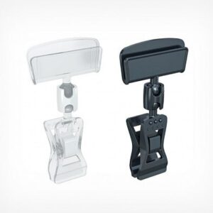 Universalus prisegamas kainų etiketės laikiklis