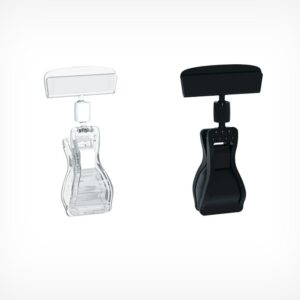 Universalus prisegamas kainų etiketės laikiklis mažas